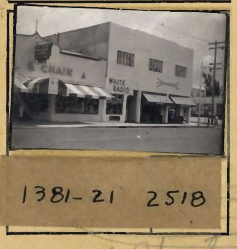 Historic Ball & Chain Miami 1939 Tax Card