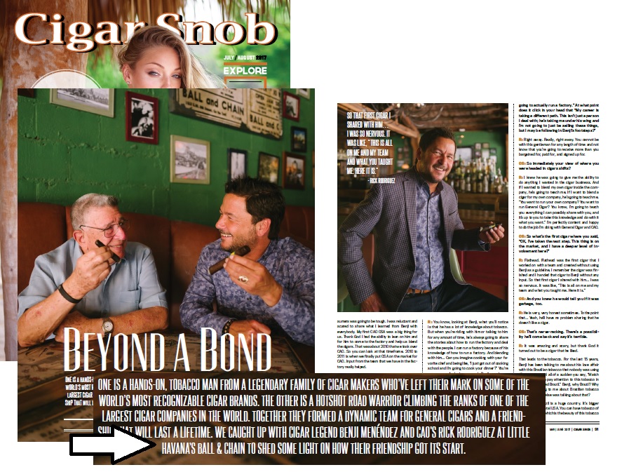 Ball & Chain featured in Cigar Snob June 2017