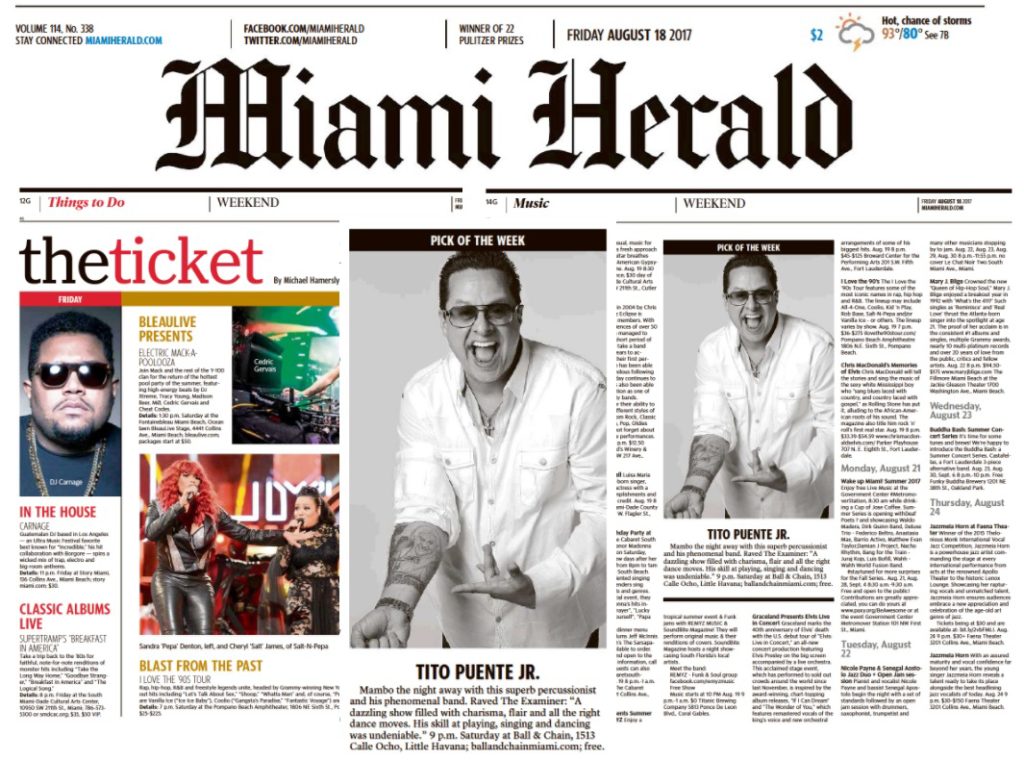 Ball & Chain in Miami Herald August 18 2017