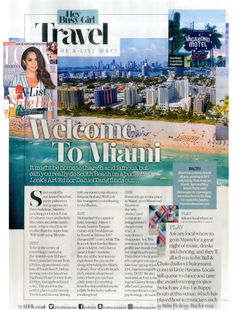 Look UK July 2018 article on Miami