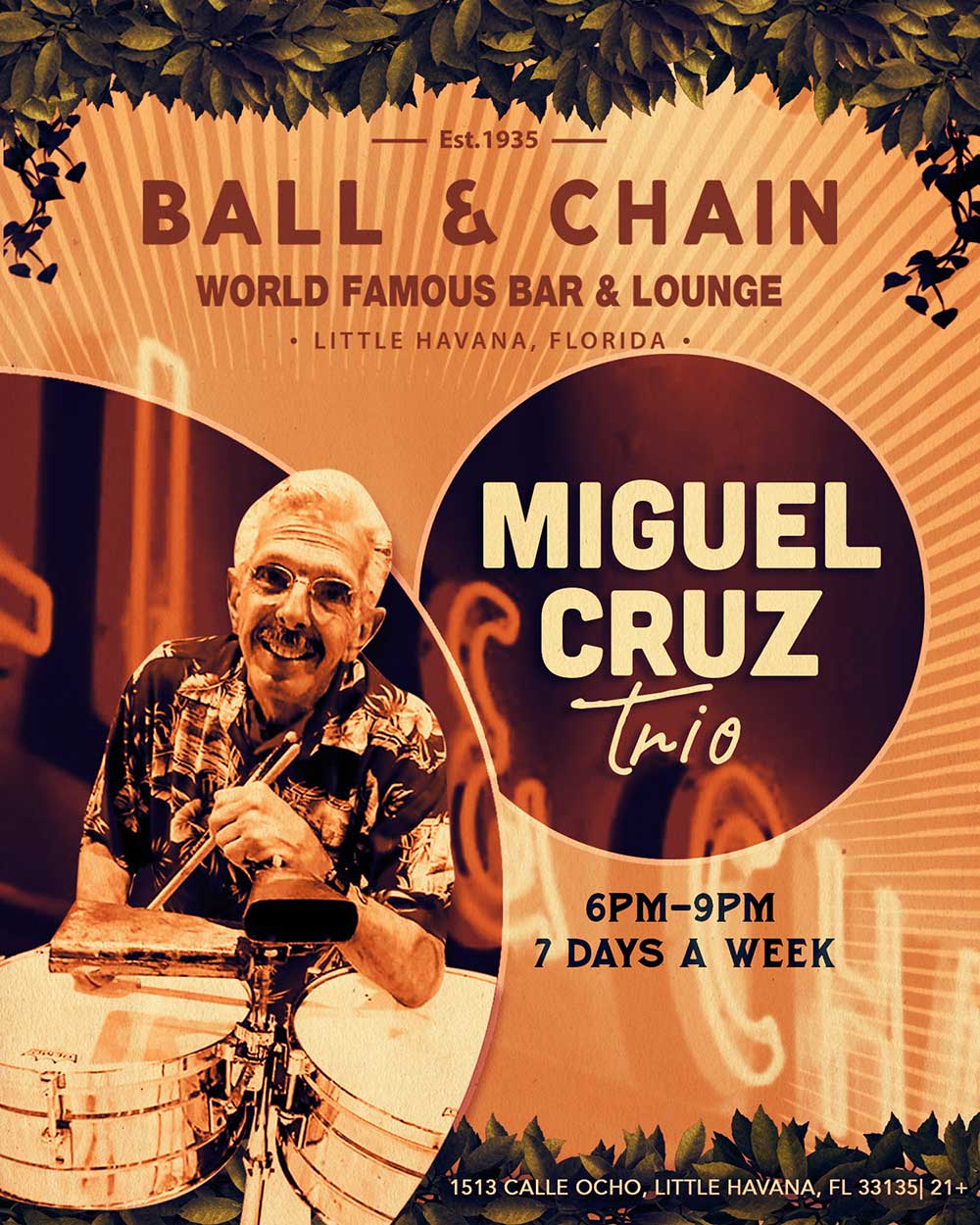 The Miguel Cruz trio Live at Ball & Chain