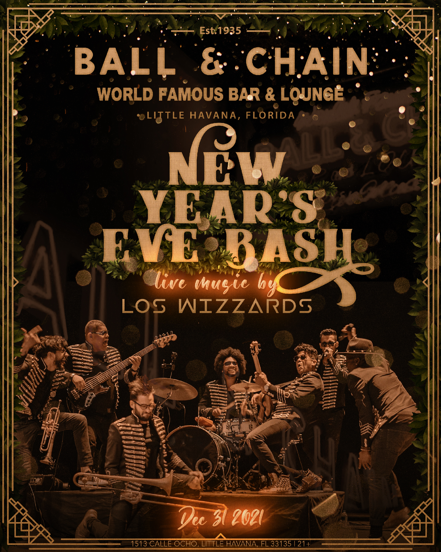 New Year's Eve at Ball & Chain Miami