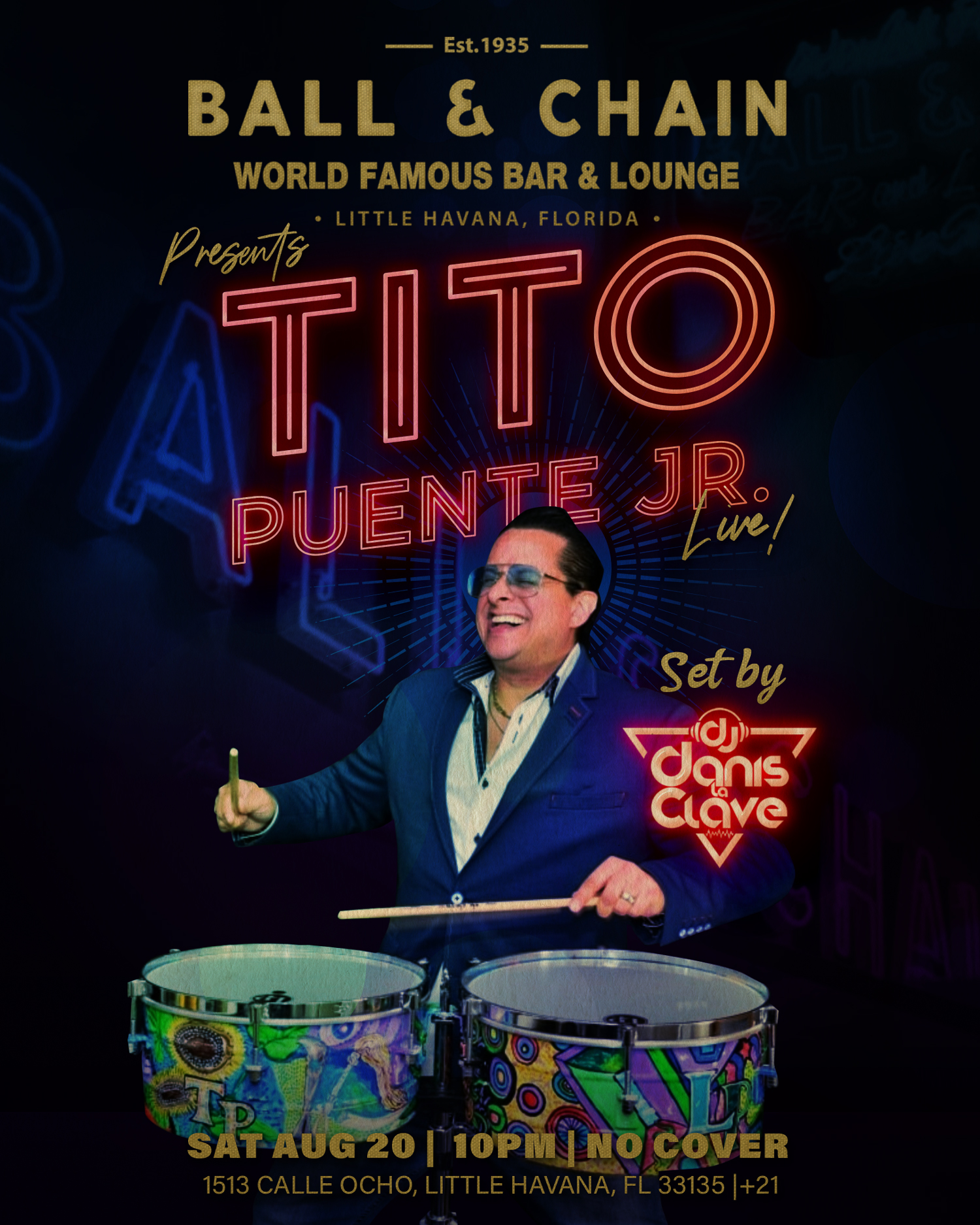 Tito Puente Jr. Playing the drums