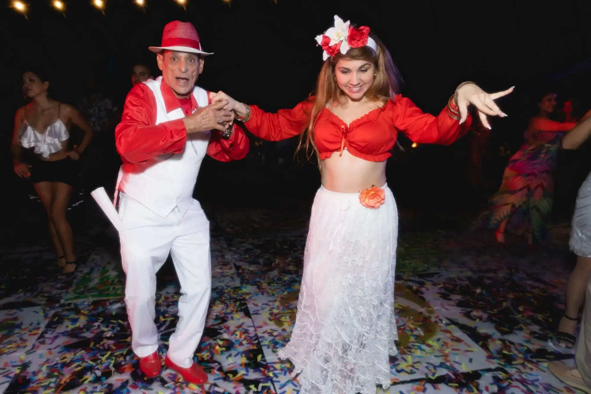 Jose Orestas Dancing with a woman at Ball & Chain Miami