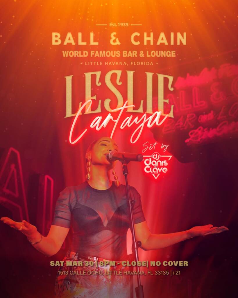 Leslie Cartaya Performing Live at Ball & Chain