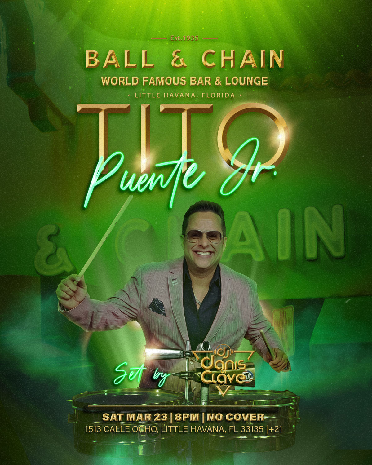 Tito Puente Jr Live at Ball & Chain Miami