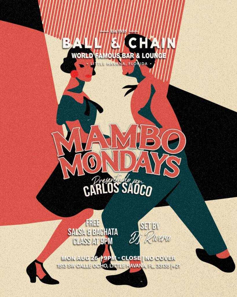 cutout illustration of a couple dancing mambo