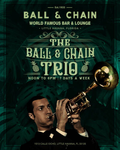 Ball & Chain Trio Live Jazz picture of a person playing a trumpet