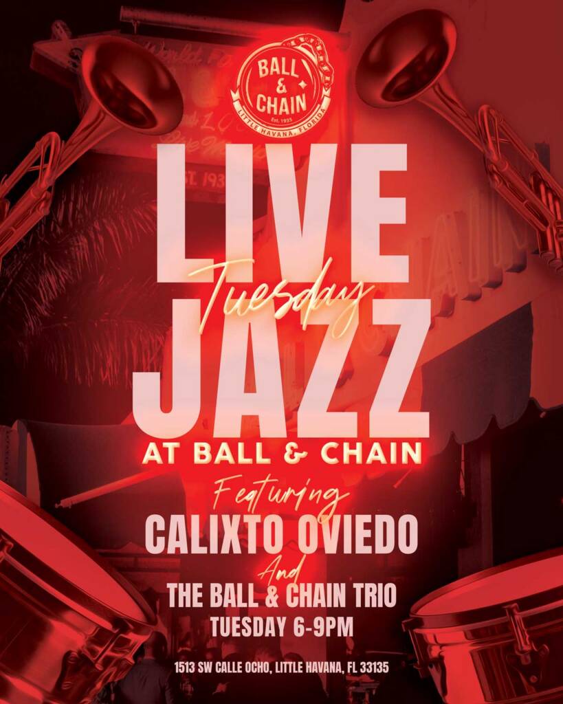 pictures of instruments for Live Jazz with Calixto Oviedo