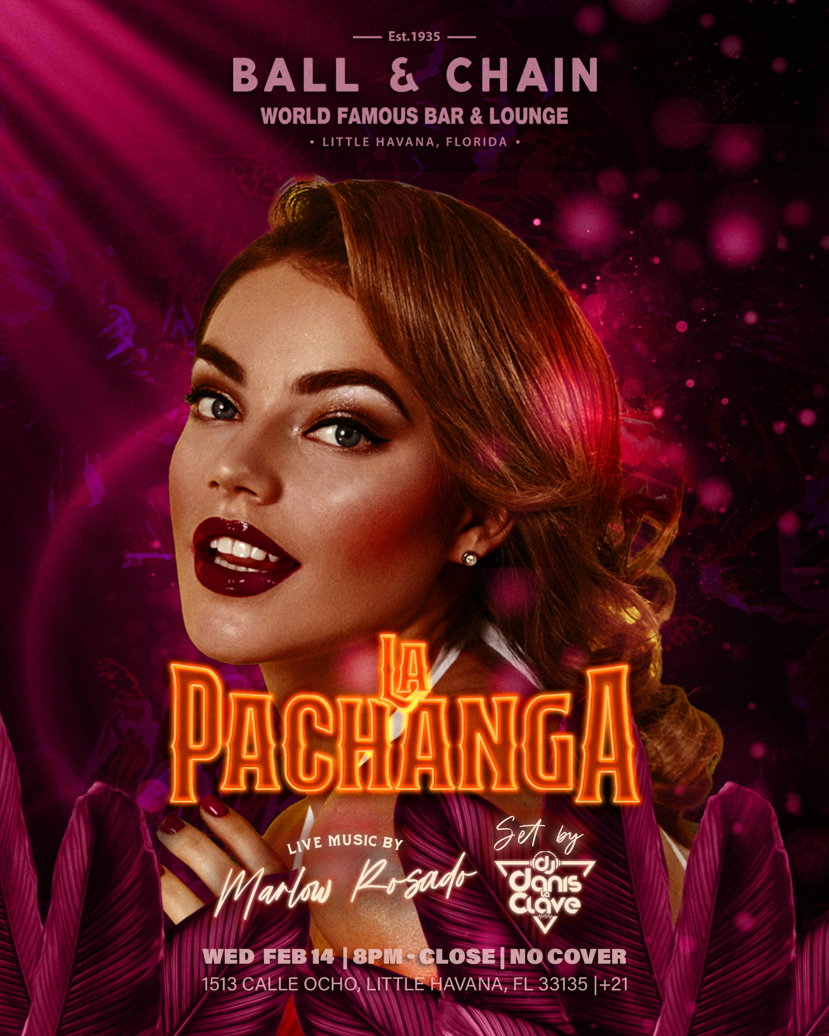 woman smiling and dancing in purple light