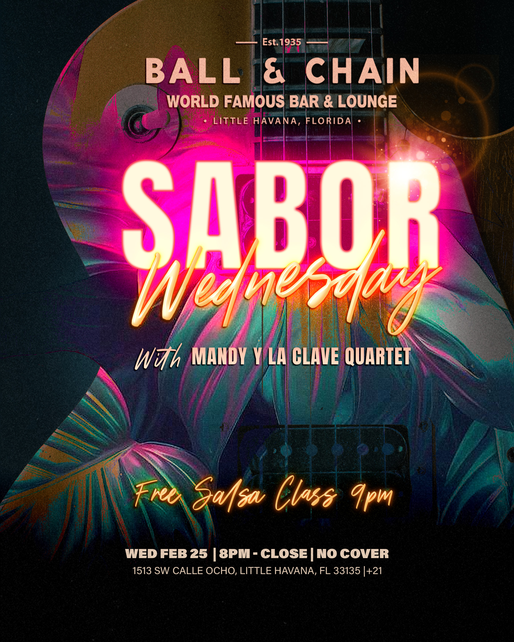 guitar overlaid with a floral pattern