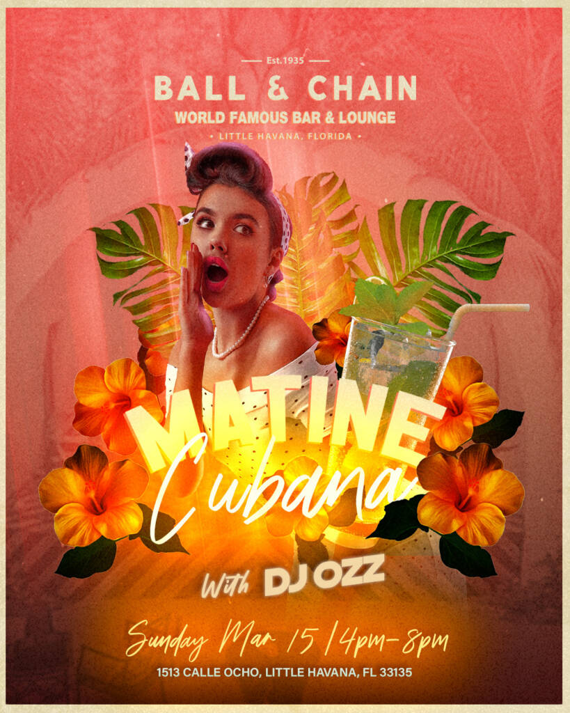 Woman looking surprised in a tropical collage