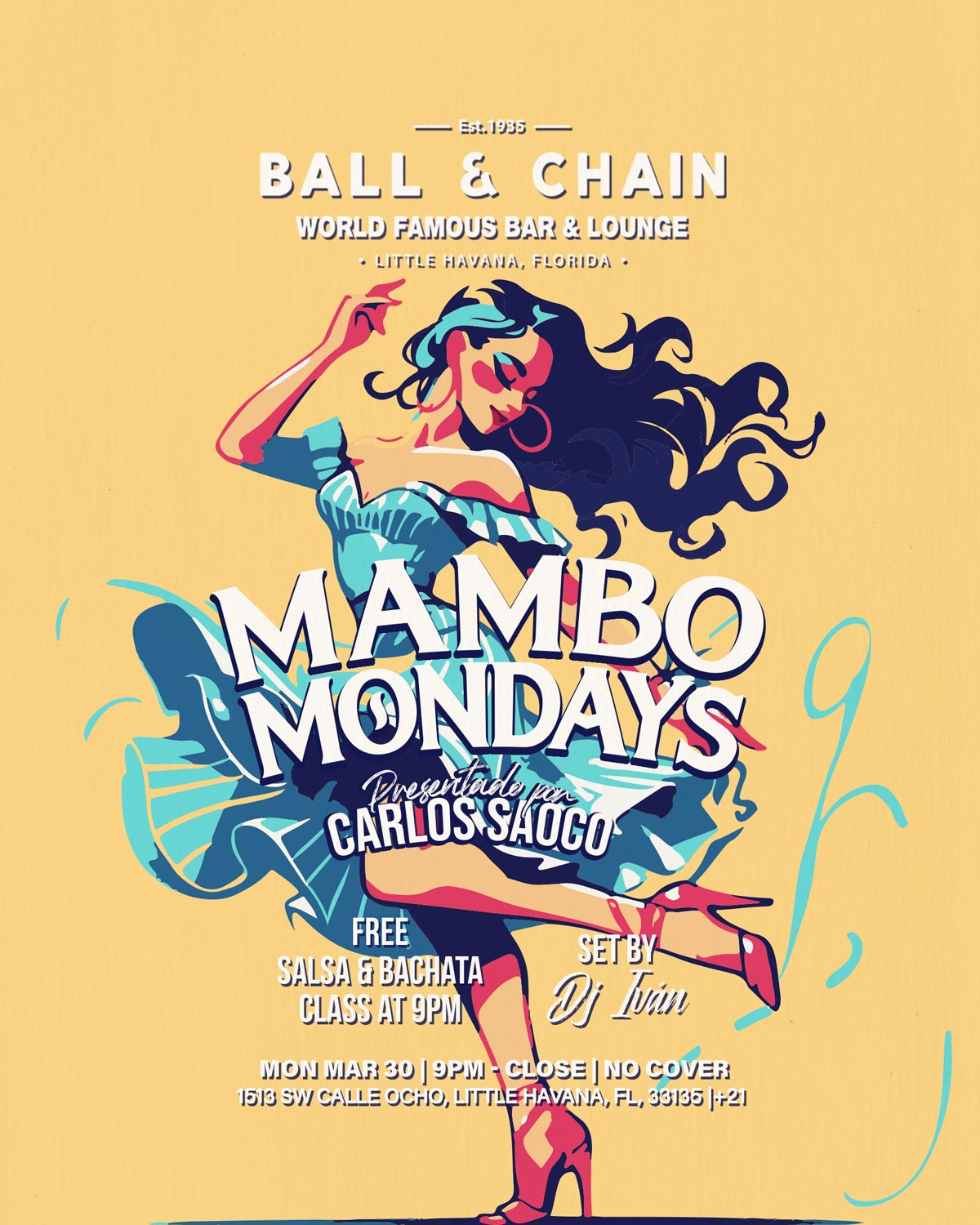 woman dancing on a yellow background kicking up her heels