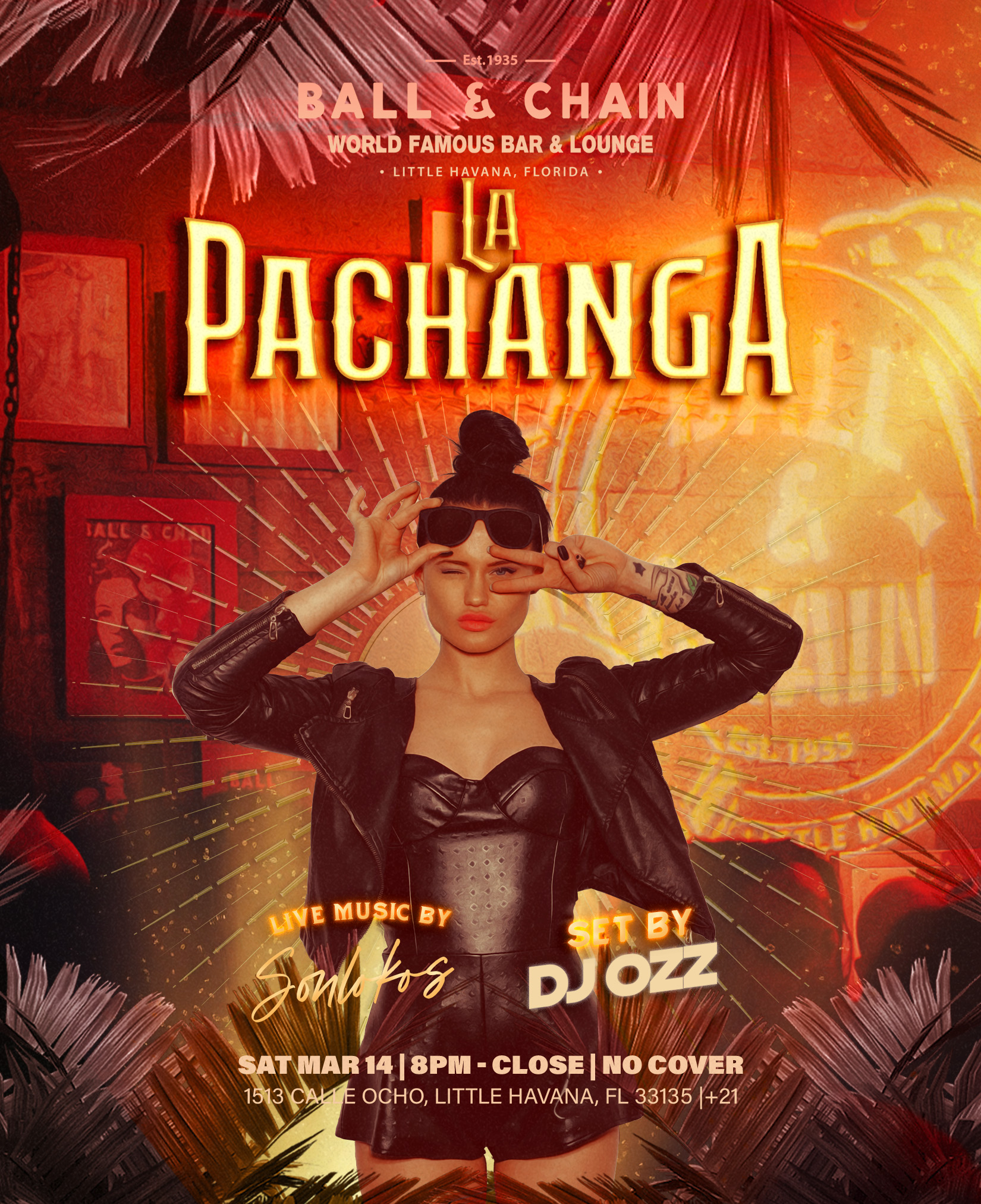 girl in a lace bustier and sunglasses dancing