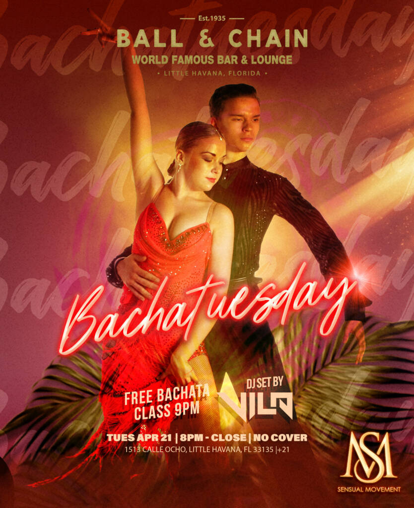 man and woman in an embrace dancing bachata