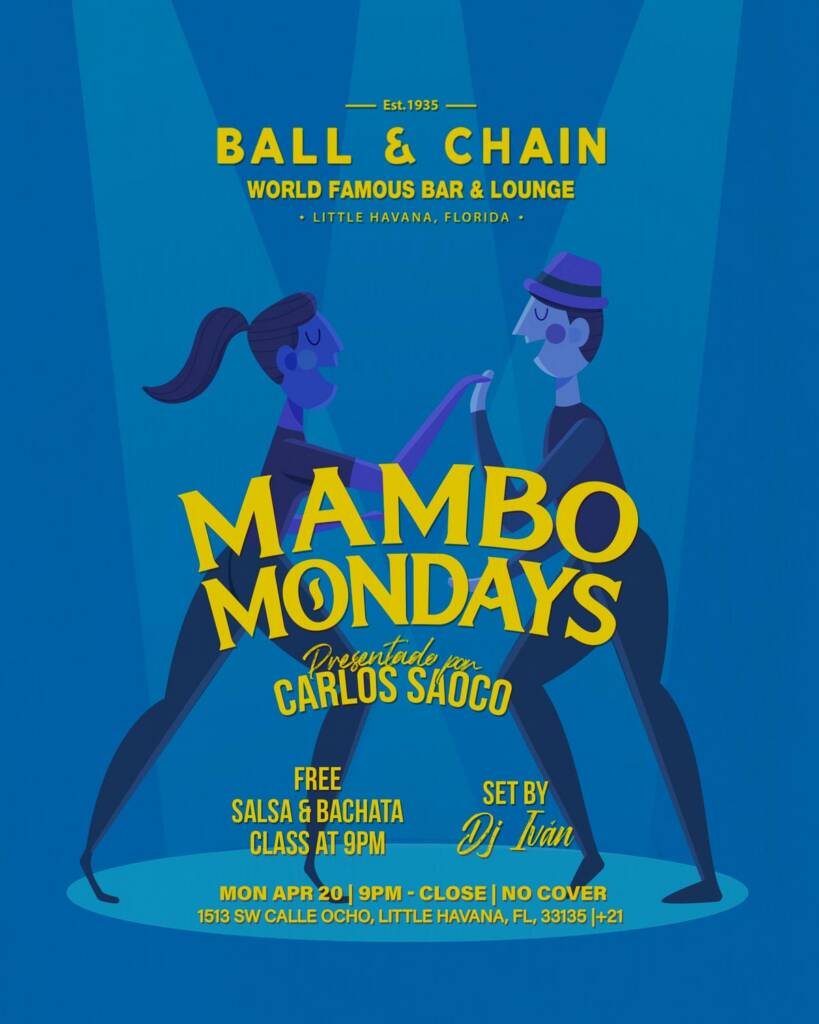 illustration of a well-dressed couple dancing mambo