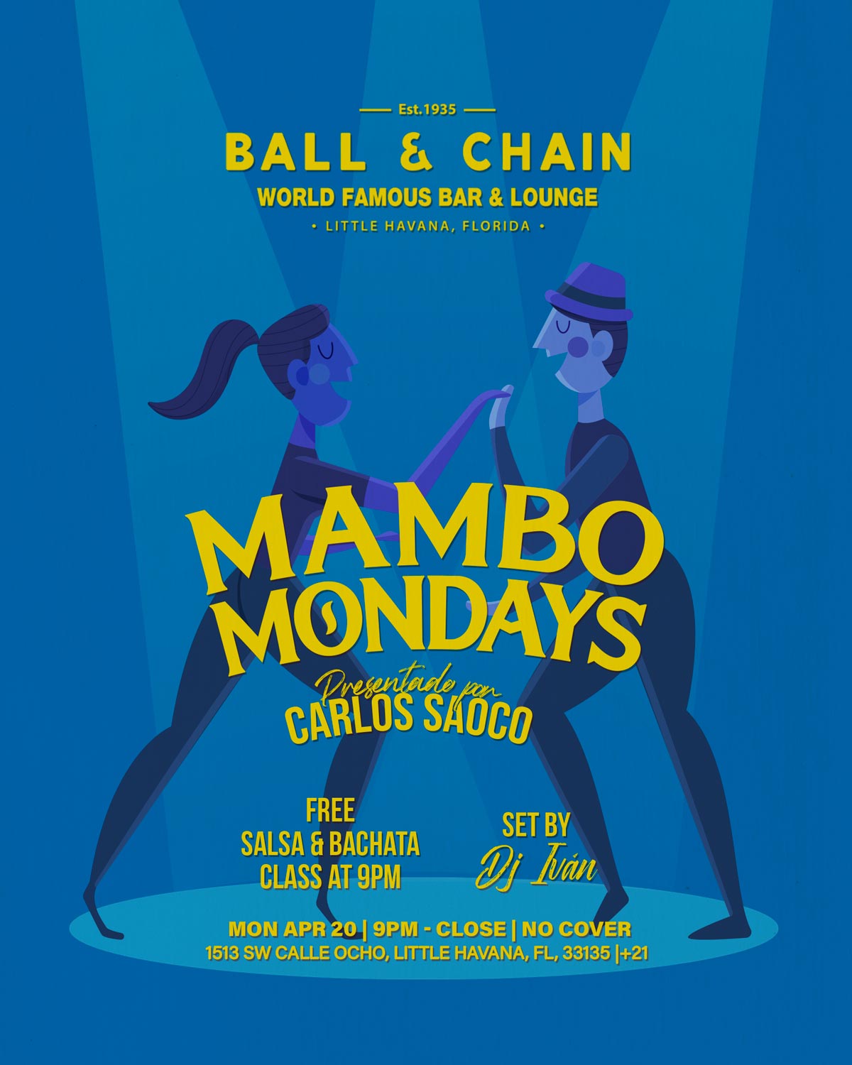 illustration of a well-dressed couple dancing mambo