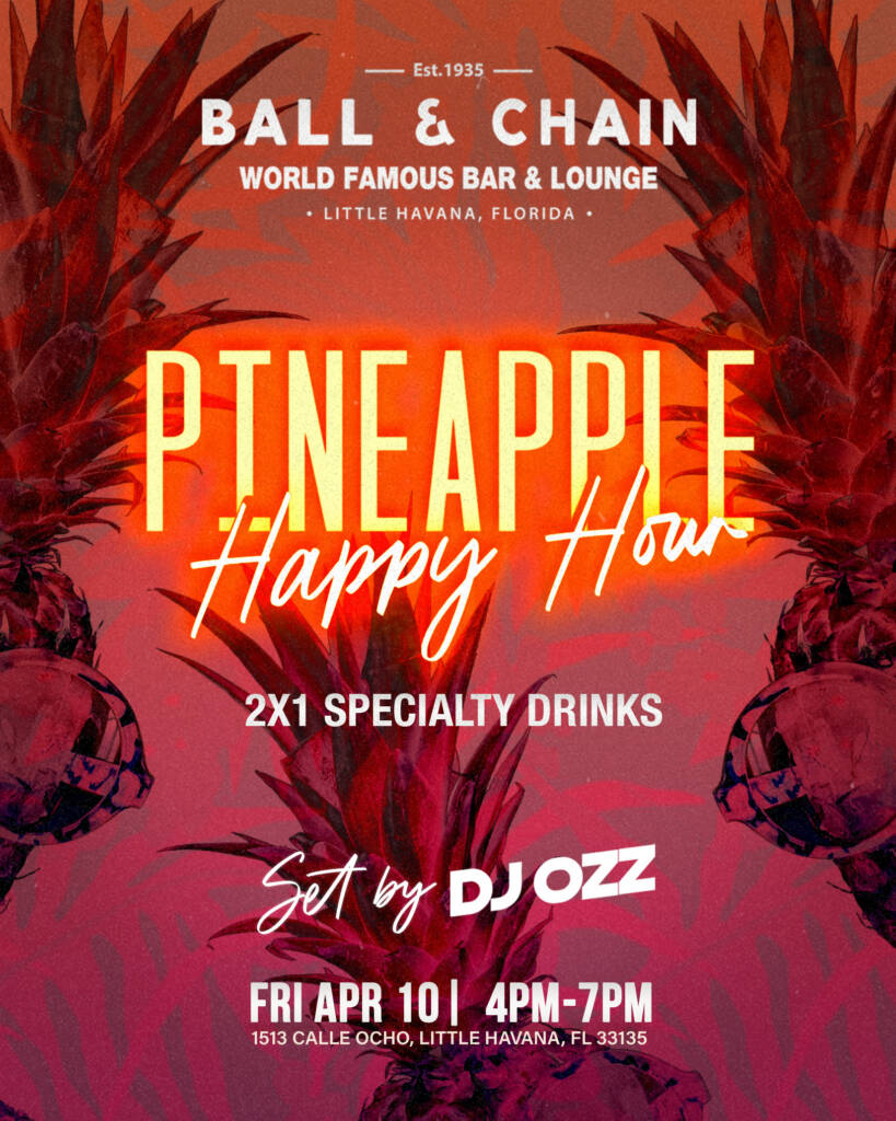 pineapples floating on a red background