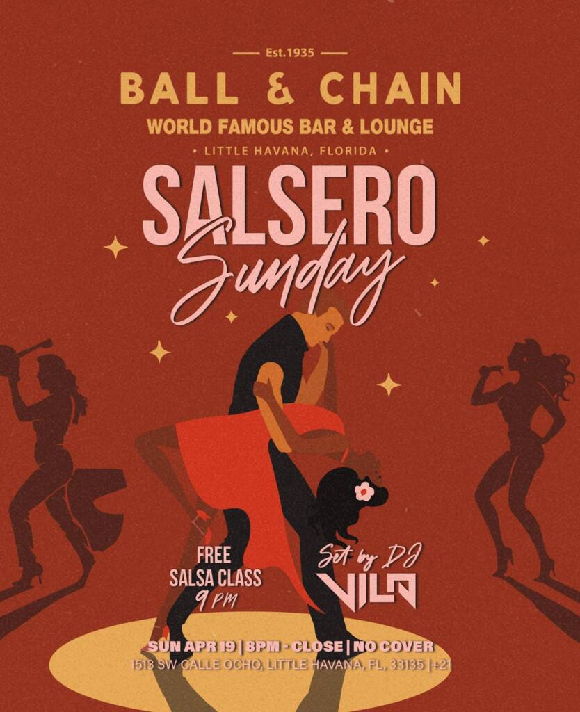 illustration of a well-dressed couple dancing salsa