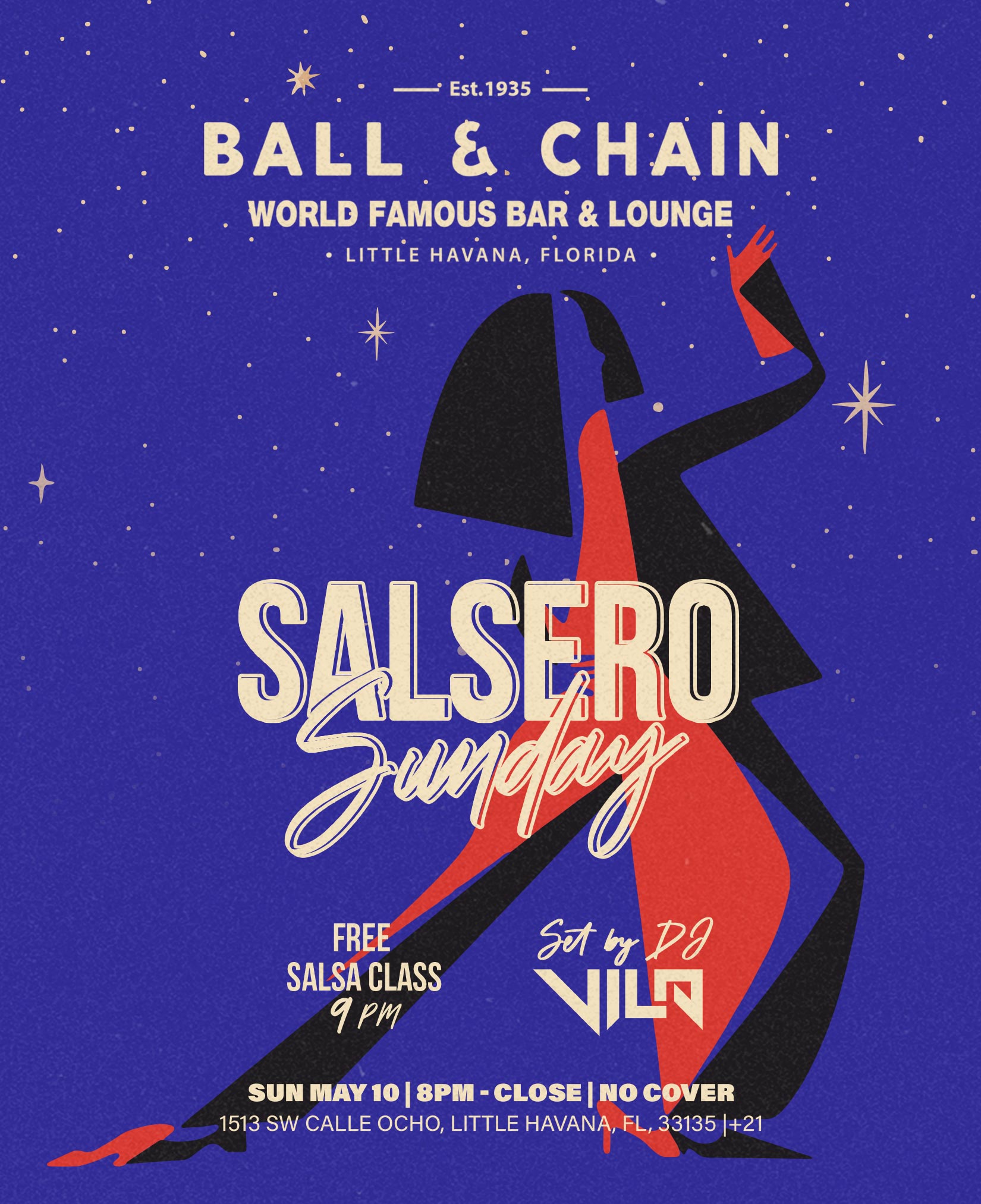 paper cutout illustration of a couple dancing salsa
