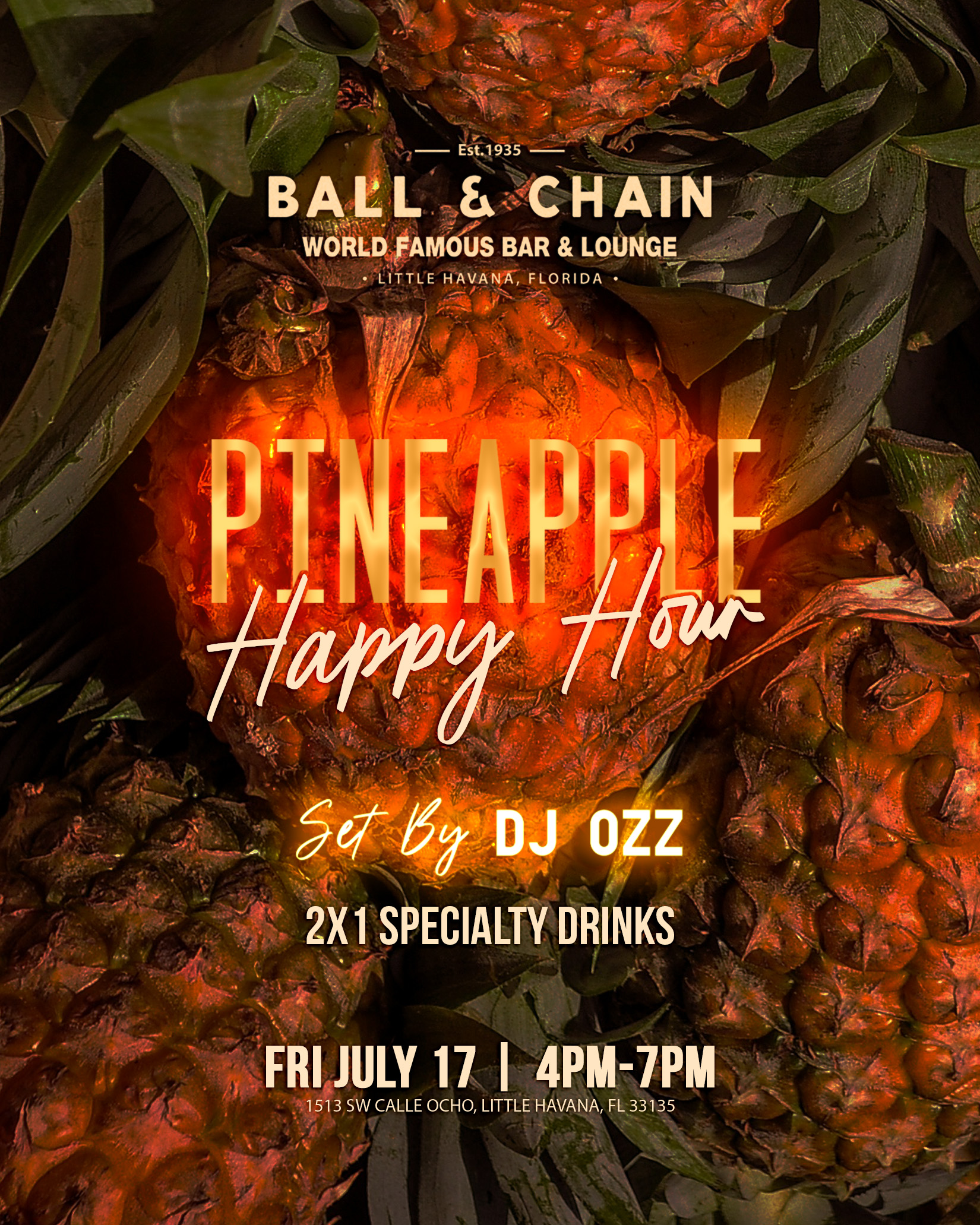 glowing pineapple