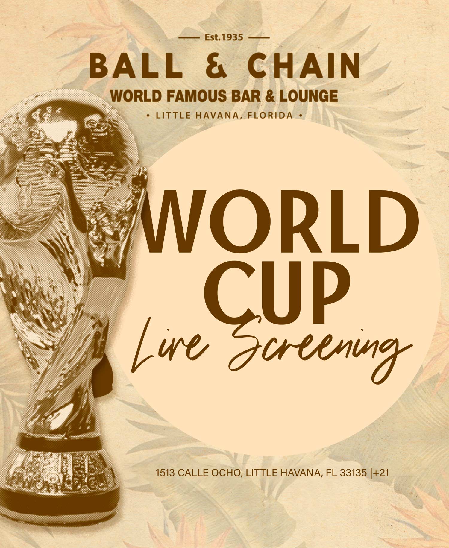 World Cup Live Screenings at Ball & Chain 06/13/26