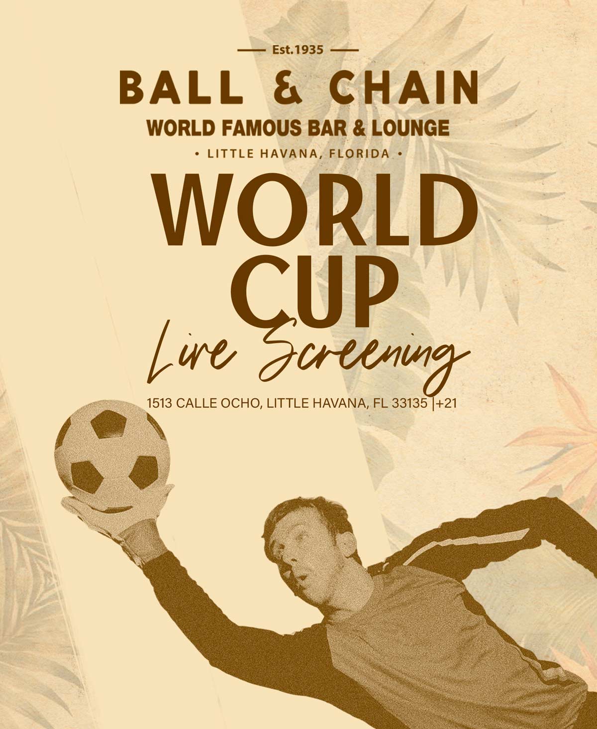Screening of the World Cup at Ball & Chain